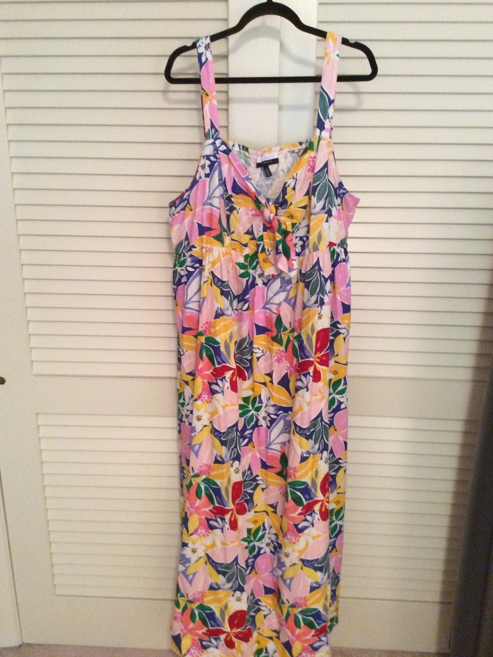 Eloquii Multicolor Tropical Print Maxi Dress